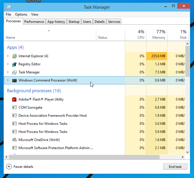 Host process for windows