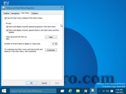 Настройки Windows 10 снова доступны