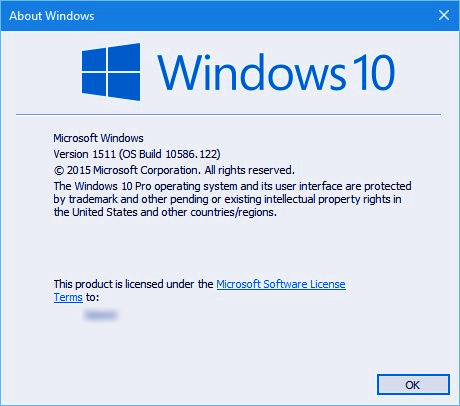 Windows 10 build 10586.122