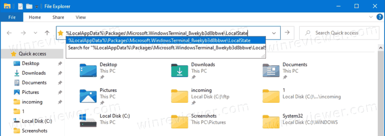 Reset Windows Terminal To Defaults In File Explorer