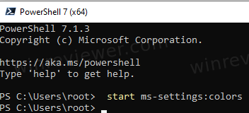 From Powershell