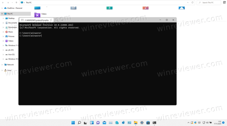 Windows Терминал в Windows 11