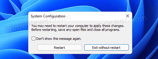 Перезапуск Windows 11 в чистую загрузку